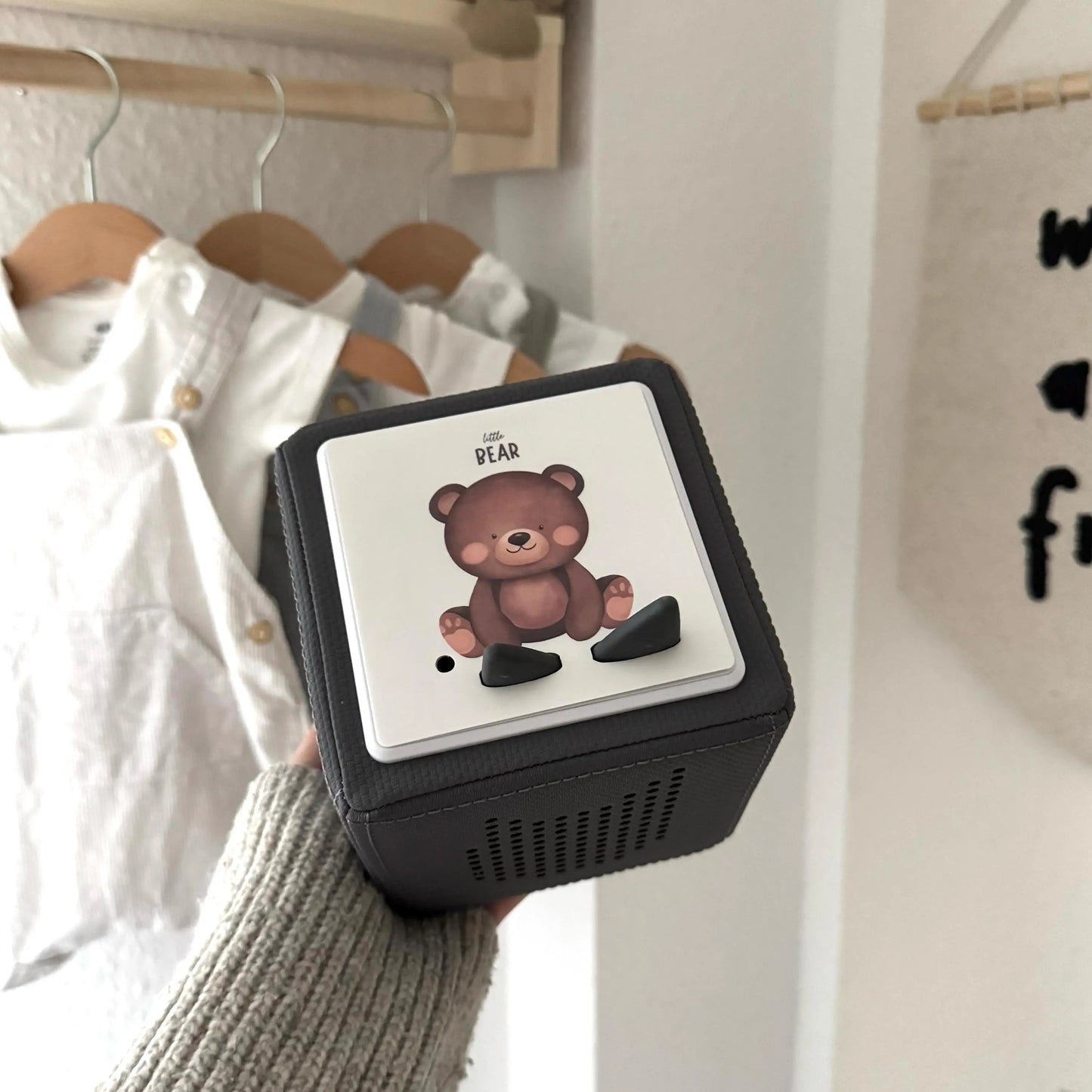 Toniebox Schutzfolie personalisiert Teddy Hauniper