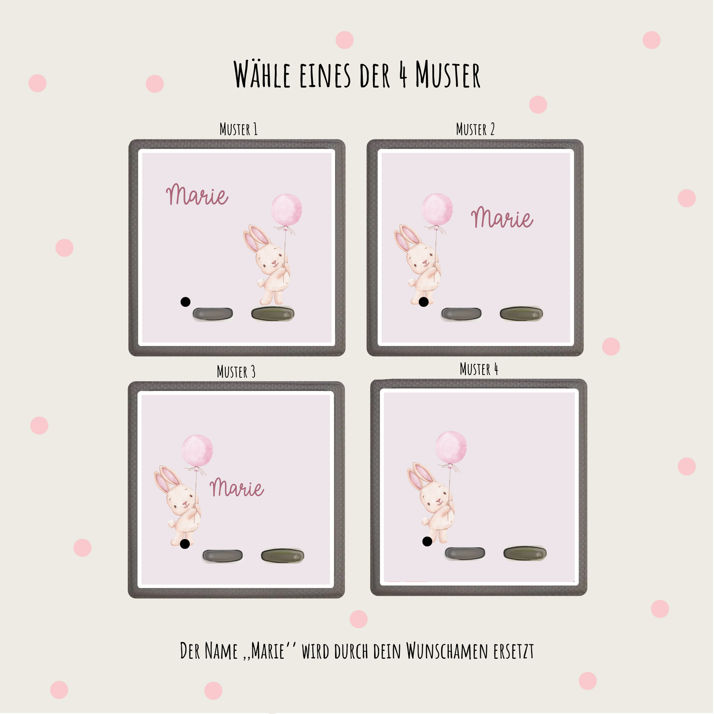 Toniebox Schutzfolie personalisiert Hase
