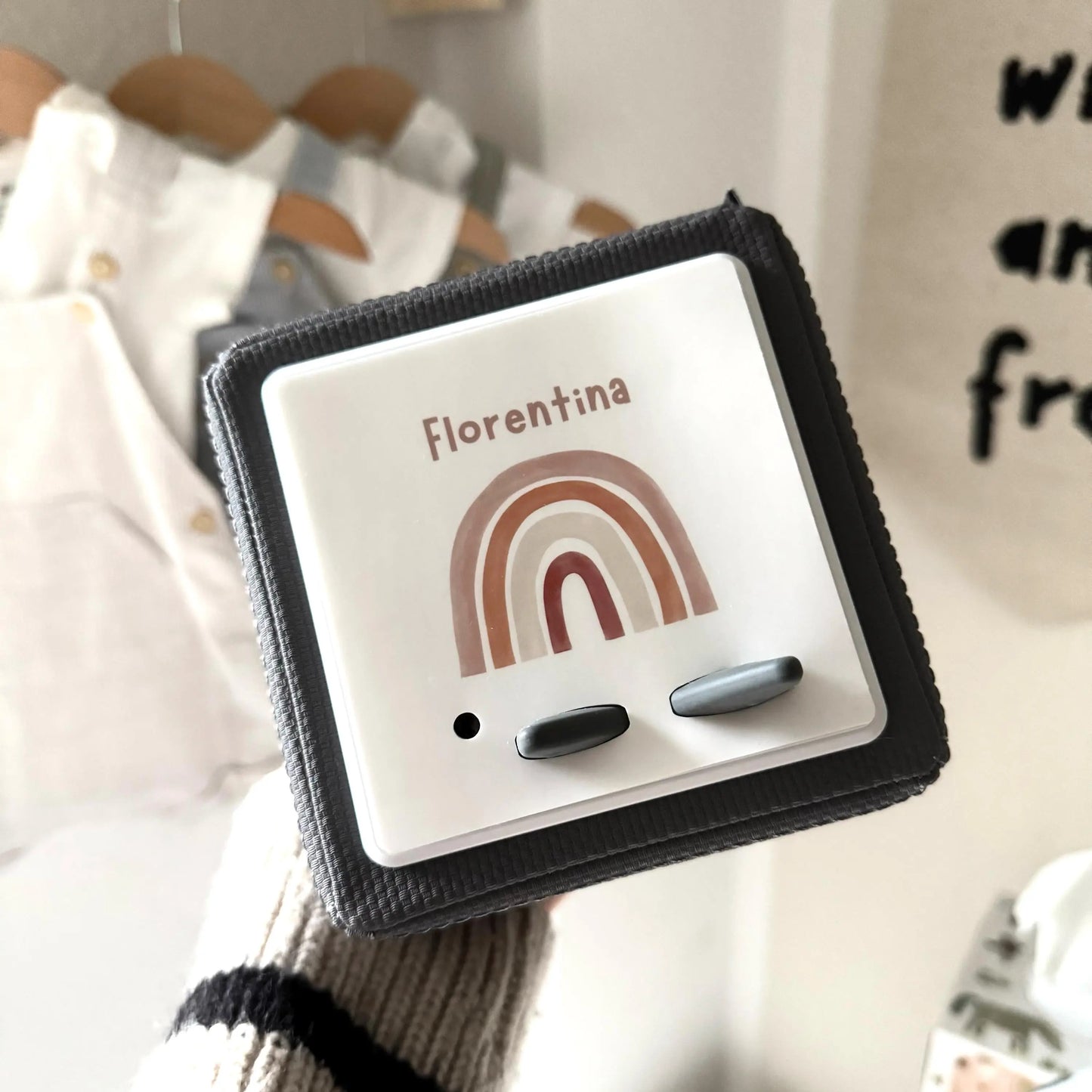 Toniebox Schutzfolie personalisiert Regenbogen Hauniper