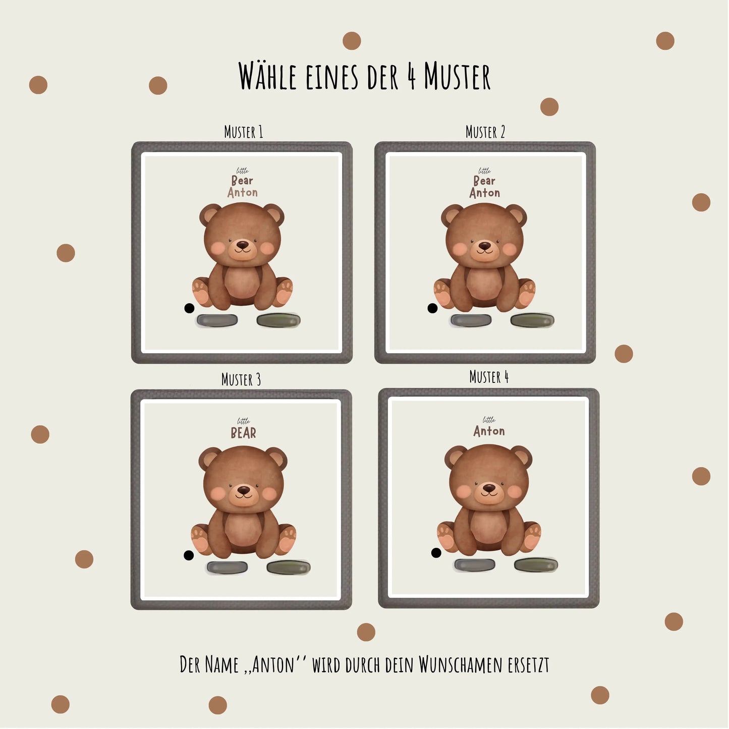 Toniebox Schutzfolie personalisiert Teddy Hauniper