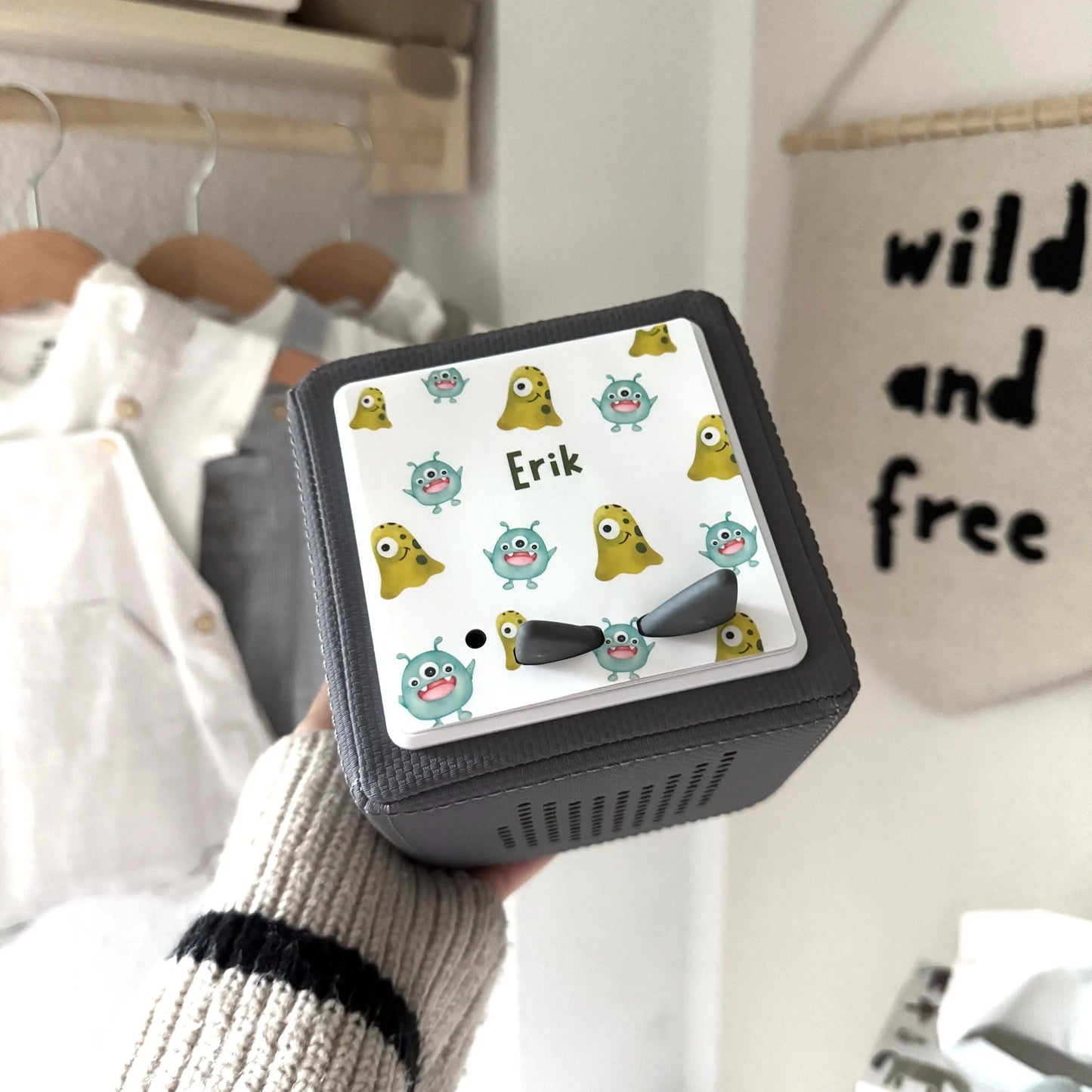 Toniebox Schutzfolie personalisiert Monster Hauniper