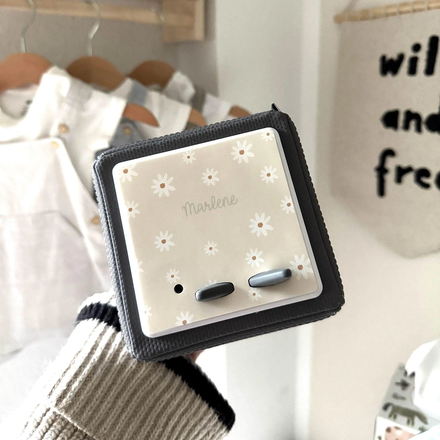 Toniebox Schutzfolie personalisiert Blumen Hauniper