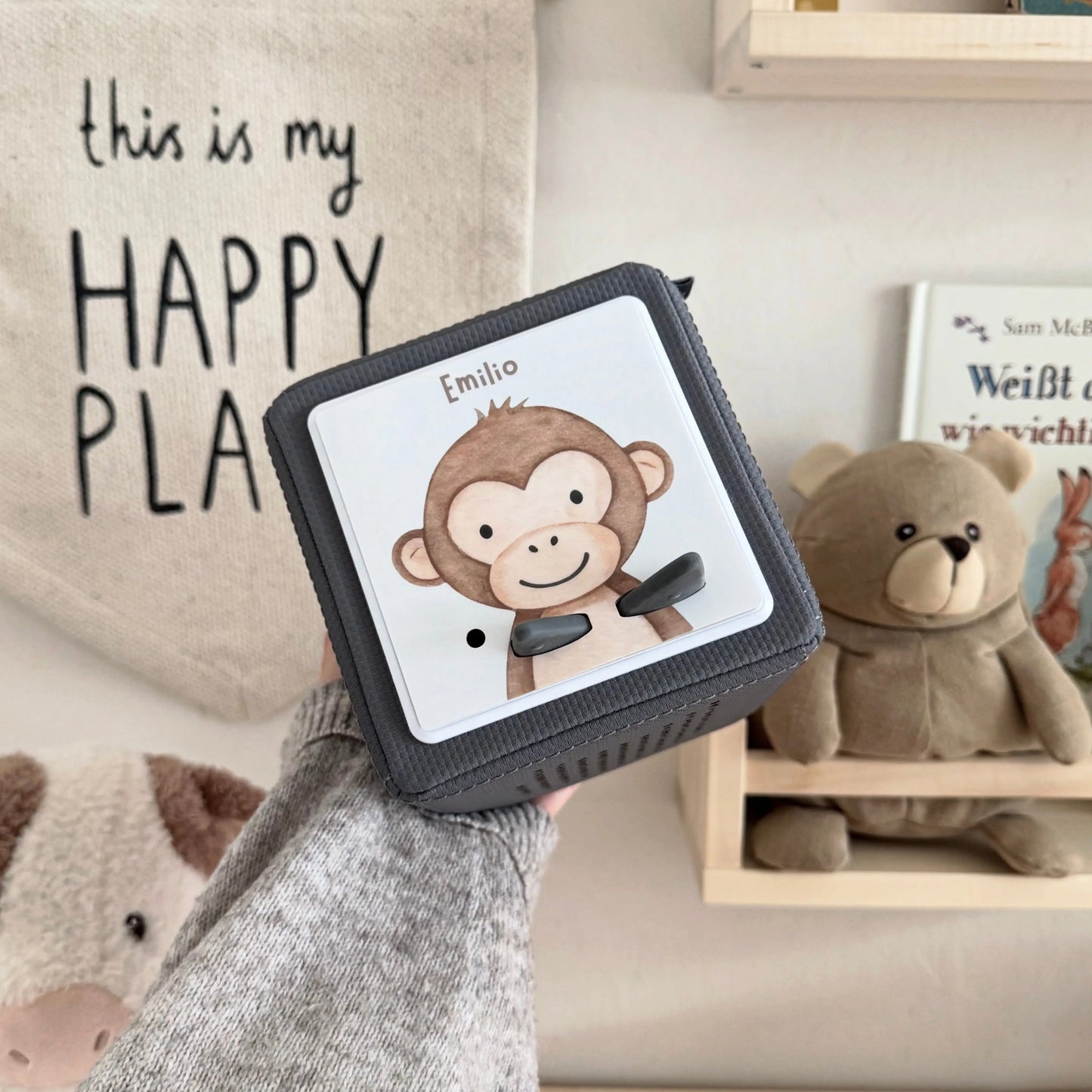 Toniebox Schutzfolie personalisiert Affe Hauniper
