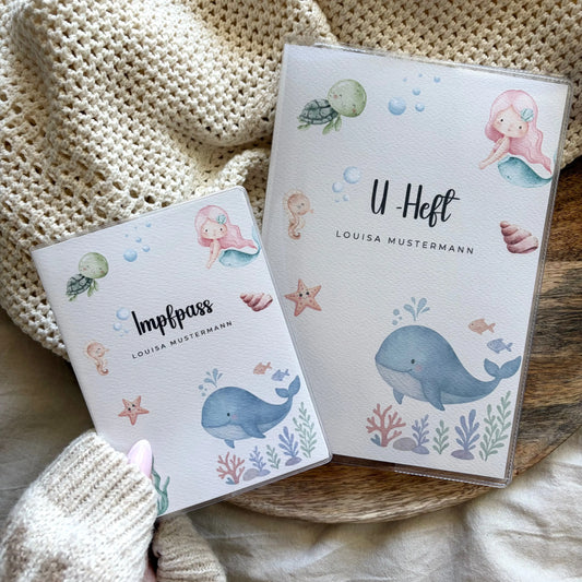 U-Heft & Impfpass Hülle Set Unterwasserwelt Hauniper
