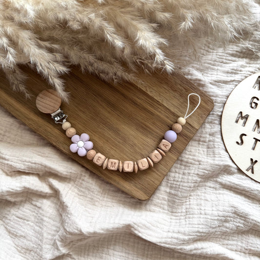 Personalisierte Schnullerkette Pinkes Auto (Kopie) Hauniper