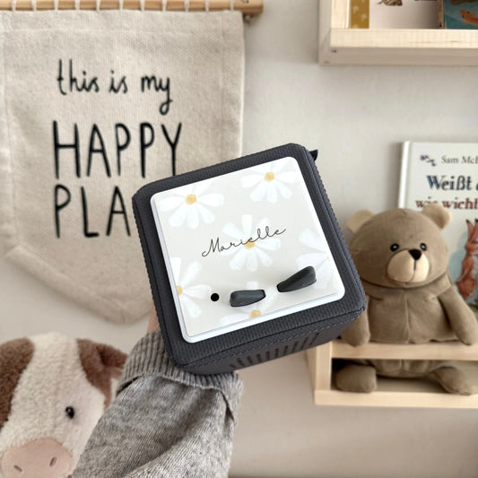 Toniebox Schutzfolie personalisiert Blume beige Hauniper