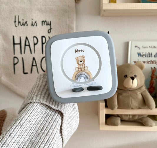 Toniebox 2 Schutzfolie personalisiert Teddy Regenbogen Hauniper
