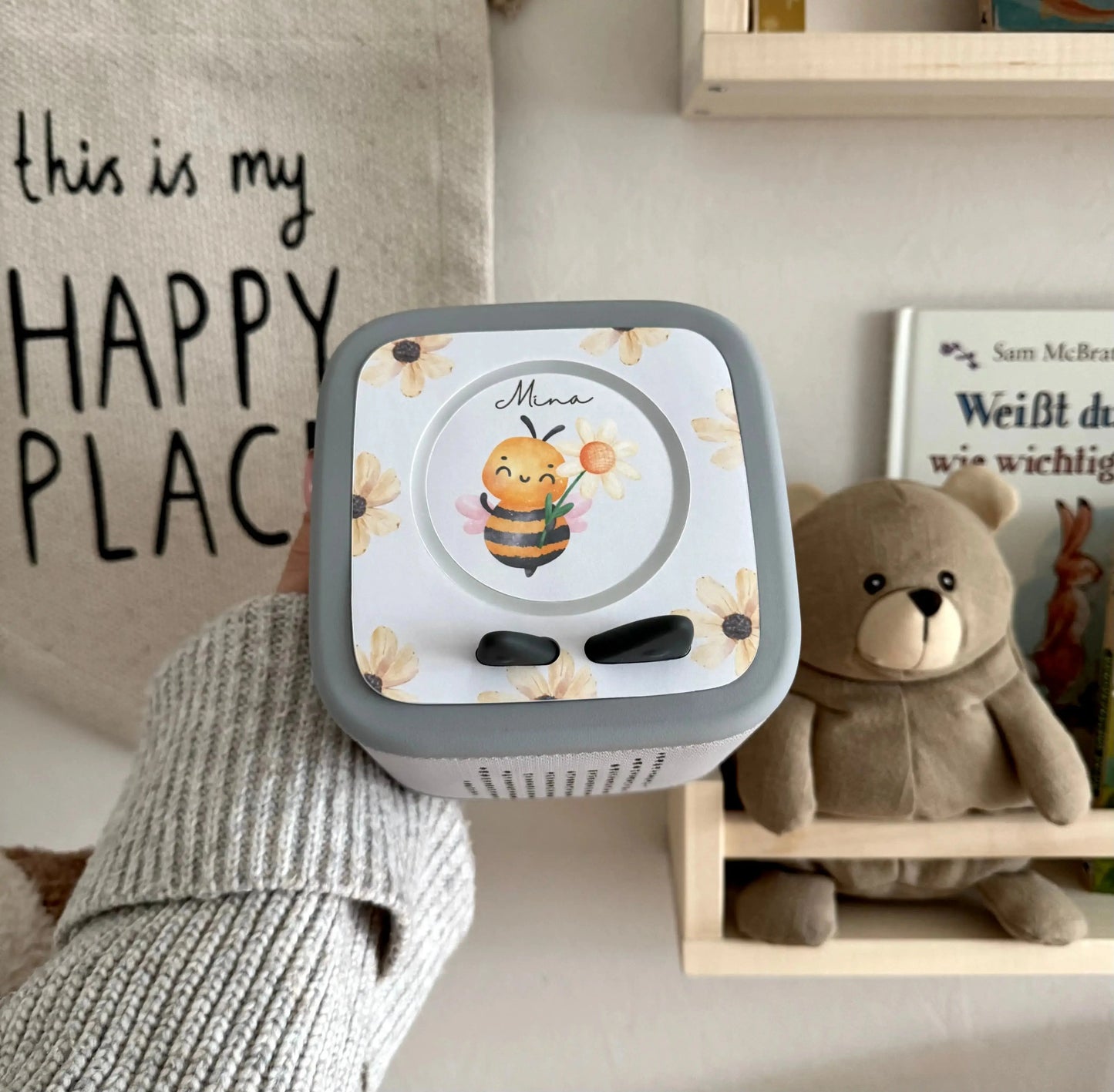 Toniebox 2 Schutzfolie personalisiert Biene Hauniper