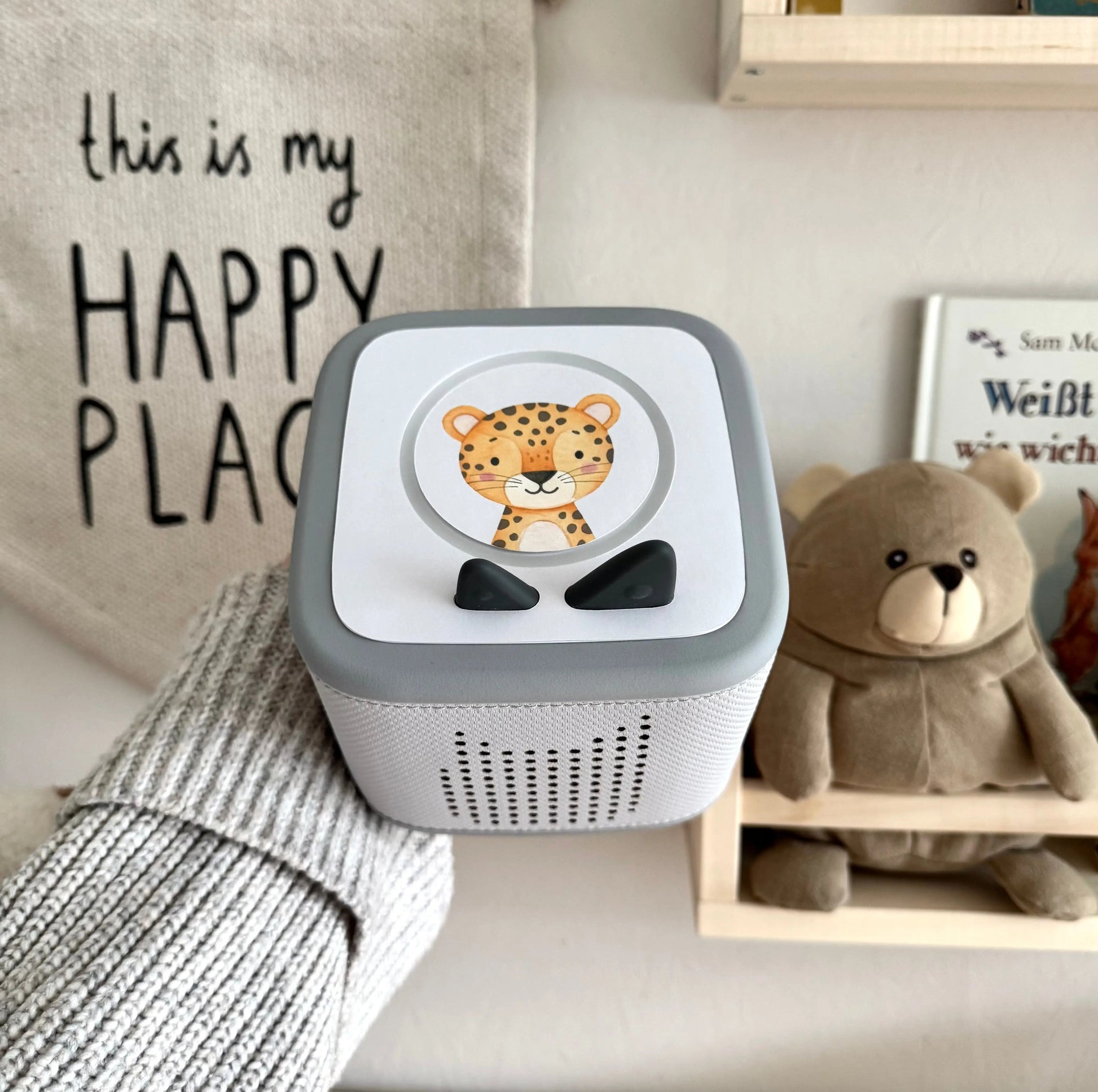 Toniebox 2 Schutzfolie personalisiert Leopard Hauniper