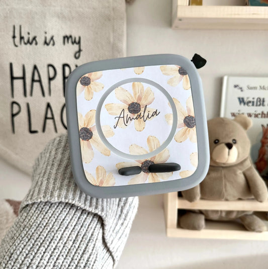 Toniebox 2 Schutzfolie personalisiert Blume gelb Hauniper
