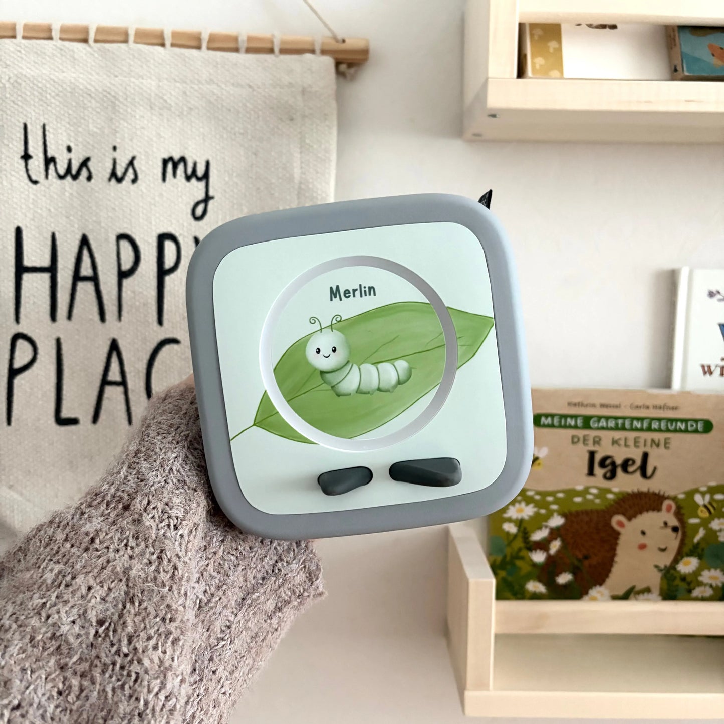 Toniebox 2 Schutzfolie personalisiert Raupe Hauniper