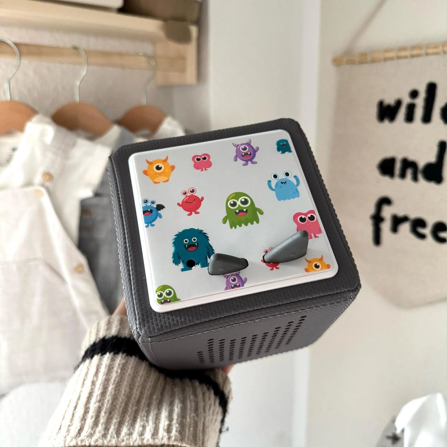 Toniebox Schutzfolie personalisiert Monster Hauniper