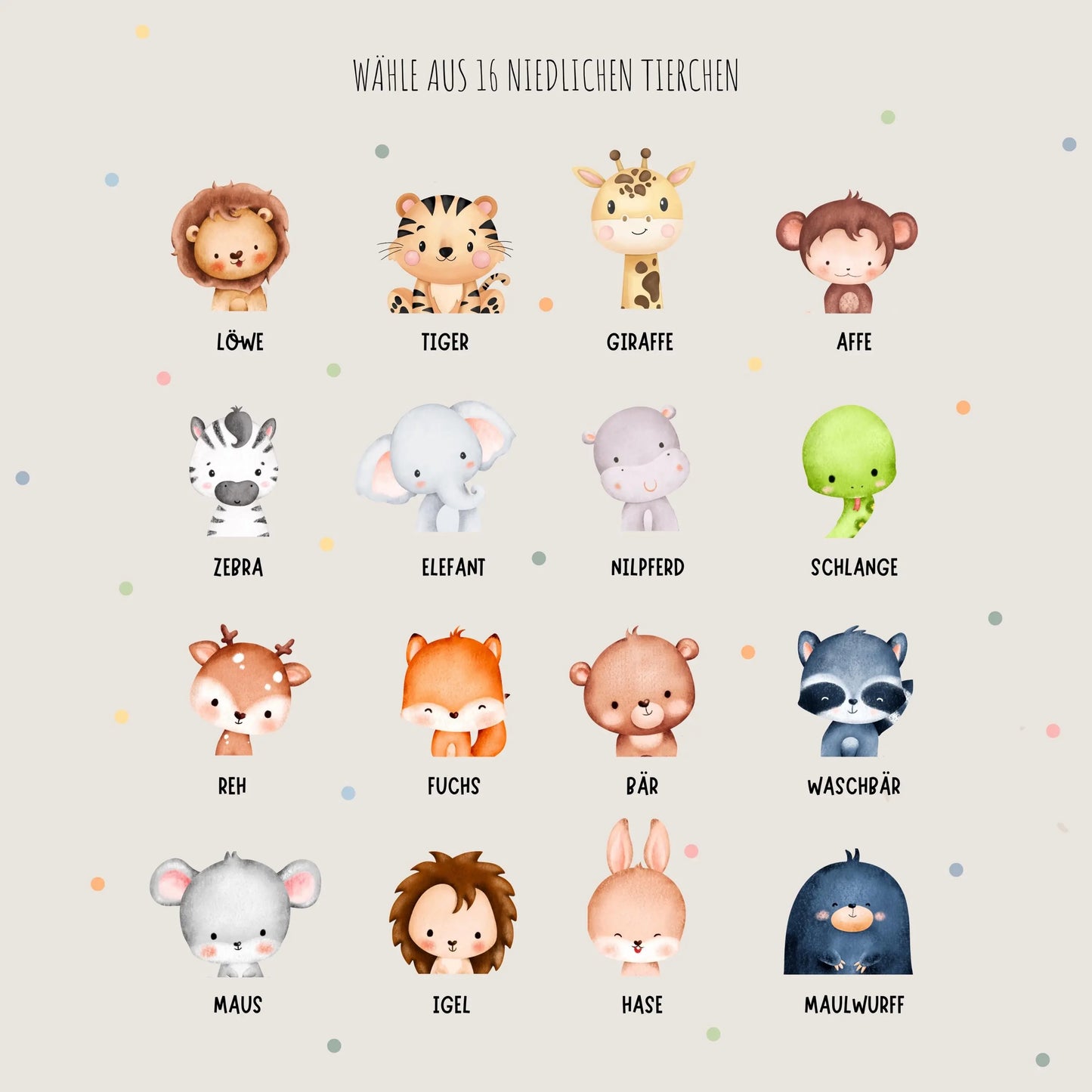 Toniebox Schutzfolie personalisiert Tiere Hauniper