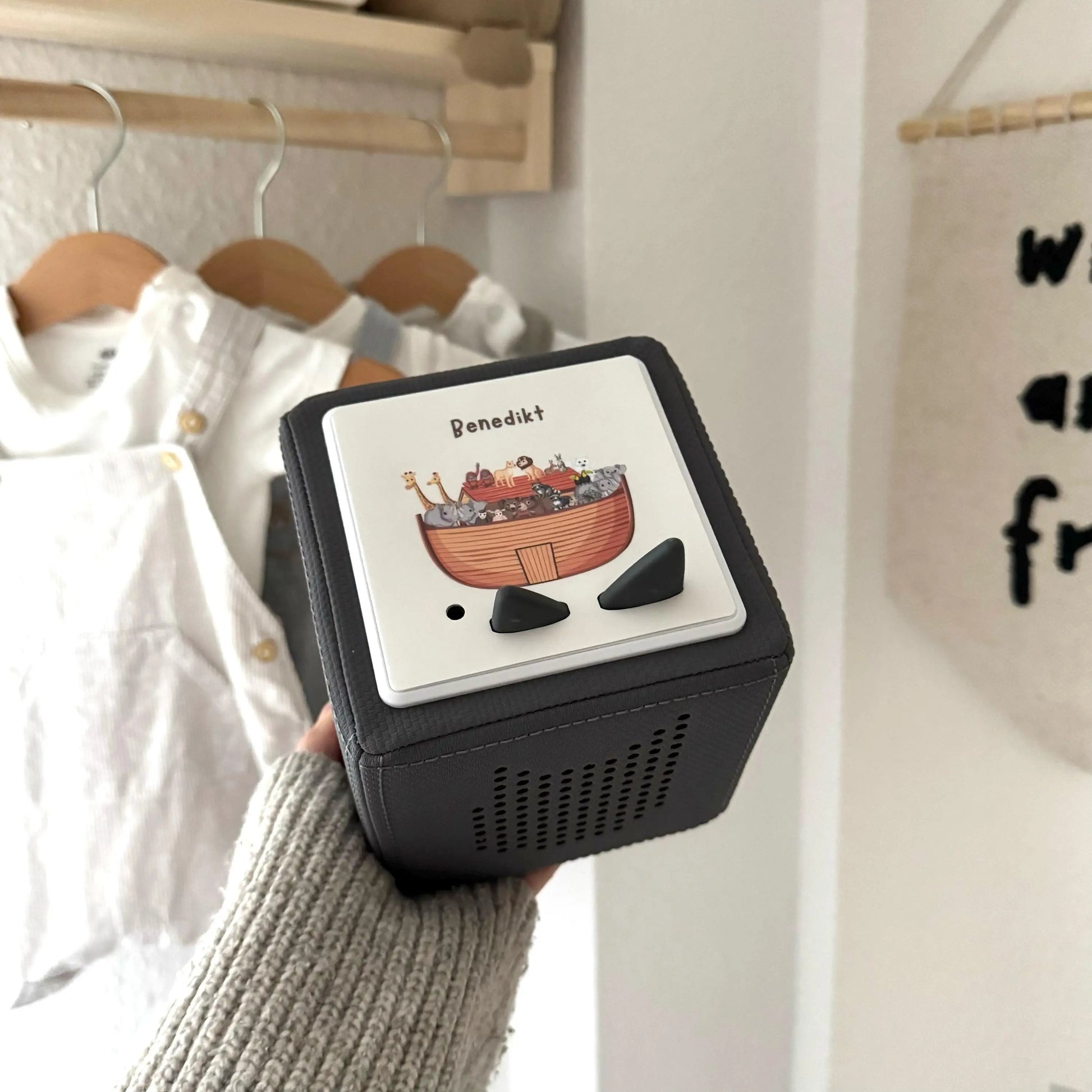 Toniebox Schutzfolie personalisiert Arche / Boot Hauniper