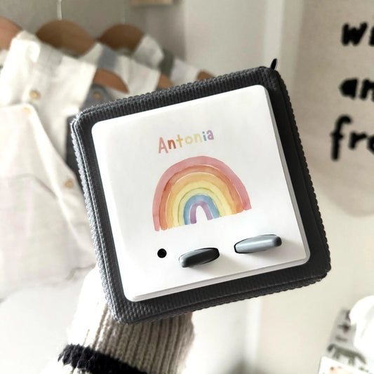 Toniebox Schutzfolie personalisiert Regenbogen Hauniper