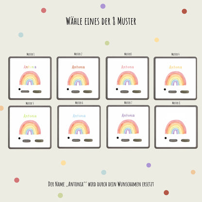 Toniebox Schutzfolie personalisiert Regenbogen Hauniper