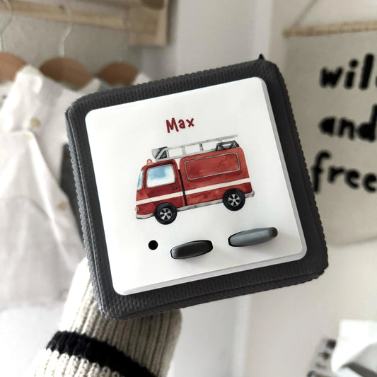 Toniebox Schutzfolie personaliesiert Feuerwehrauto Hauniper