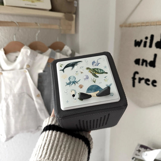 Toniebox Schutzfolie personalisiert Meerestiere Hauniper