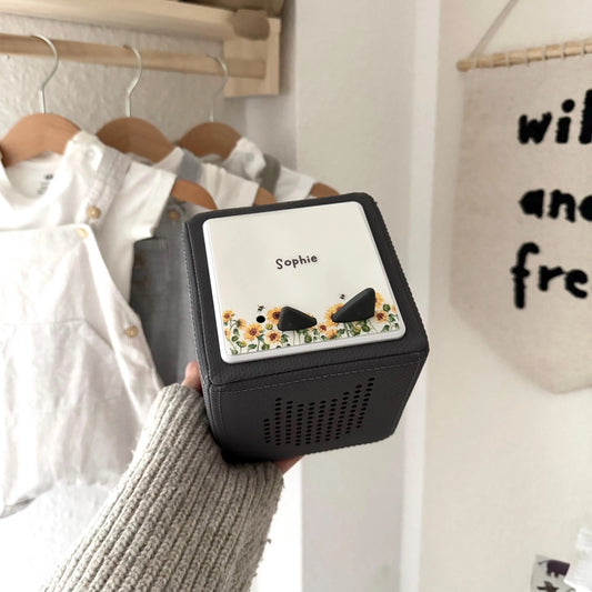 Toniebox Schutzfolie personalisiert Sonnenblume Hauniper