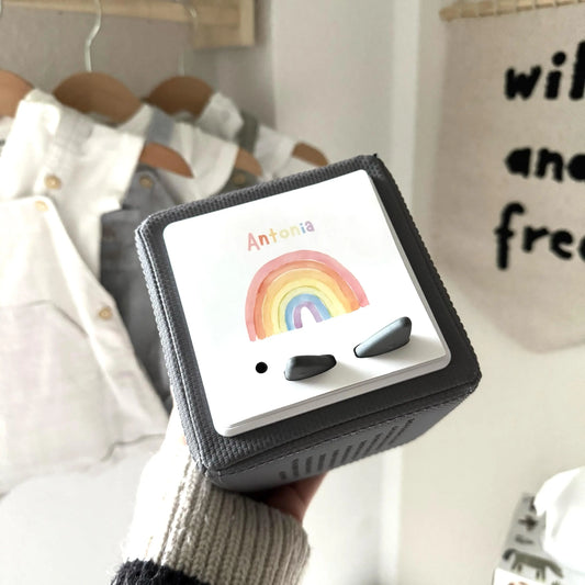 Toniebox Schutzfolie personalisiert Regenbogen Hauniper
