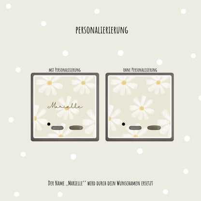 Toniebox Schutzfolie personalisiert Blume beige Hauniper