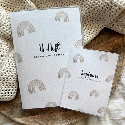 U-Heft & Impfpass Hülle Set Regenbogen Hauniper