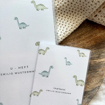 U-Heft & Impfpass Hülle Set Dinosaurier Hauniper