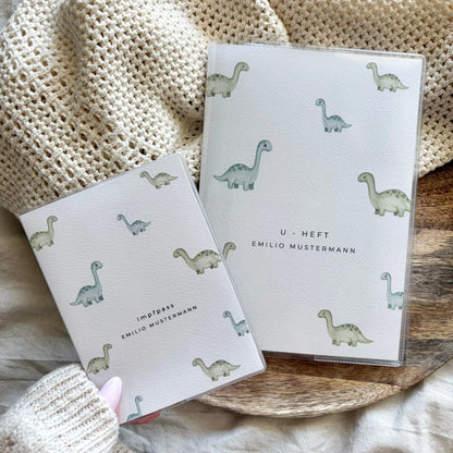 U-Heft & Impfpass Hülle Set Dinosaurier Hauniper