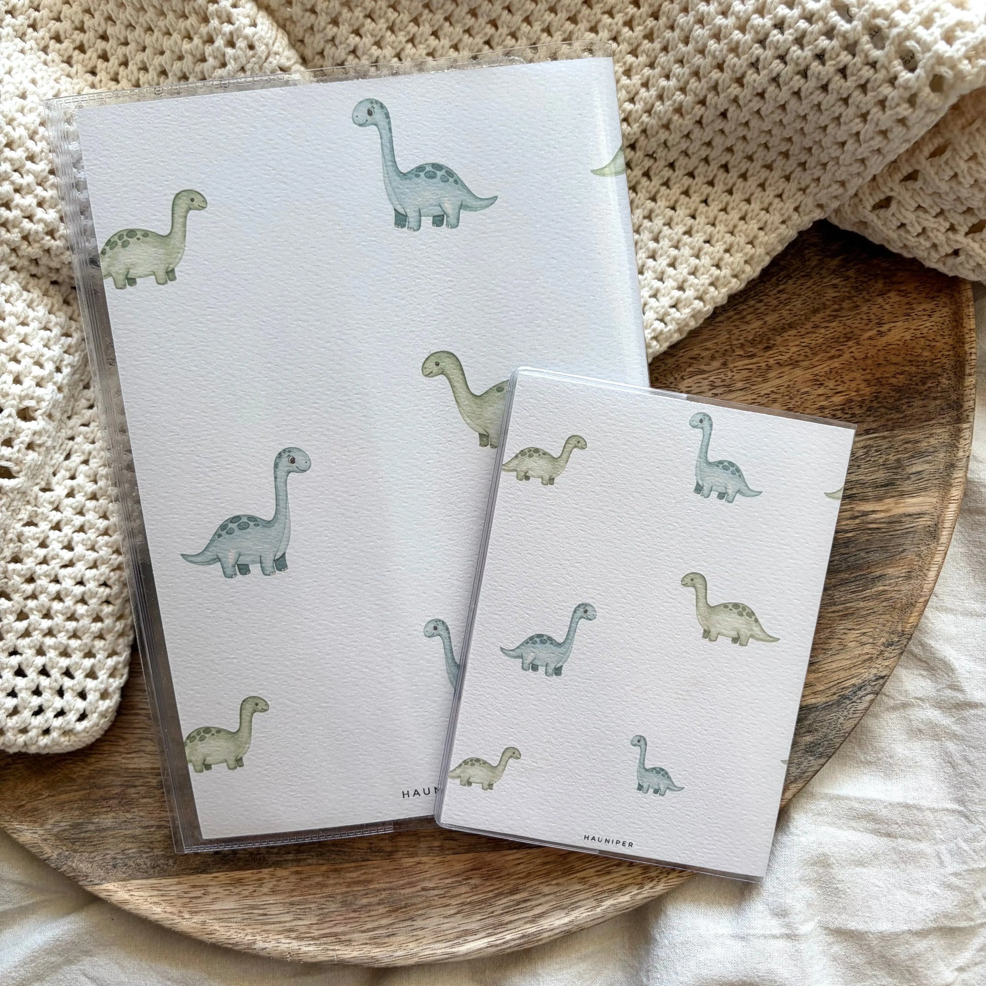 U-Heft & Impfpass Hülle Set Dinosaurier Hauniper