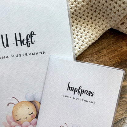 U-Heft & Impfpass Hülle Set Biene Hauniper
