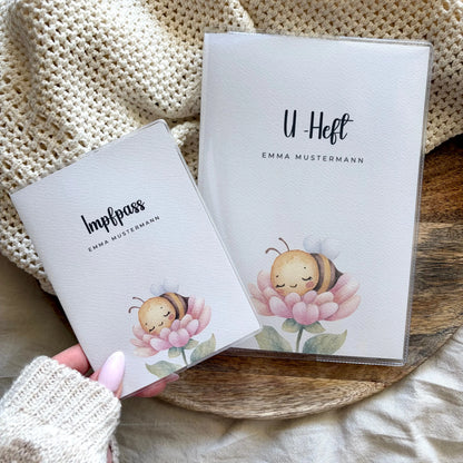 U-Heft & Impfpass Hülle Set Biene Hauniper