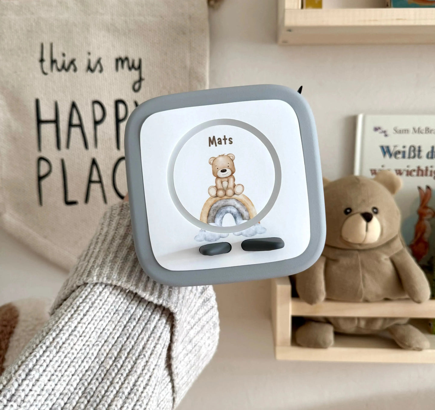 Toniebox 2 Schutzfolie personalisiert Teddy Regenbogen Hauniper