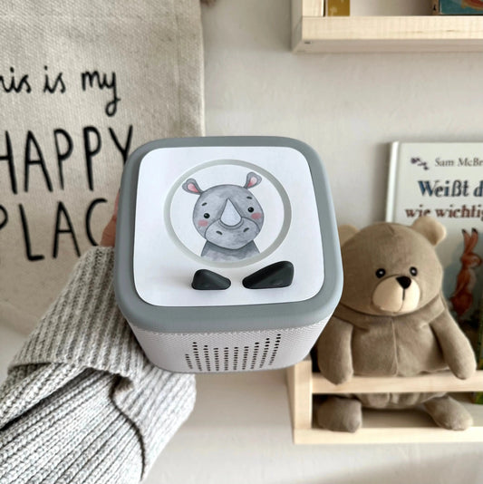 Toniebox 2 Schutzfolie personalisiert Nashorn Hauniper