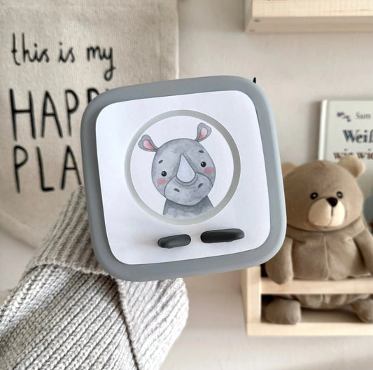 Toniebox 2 Schutzfolie personalisiert Nashorn Hauniper