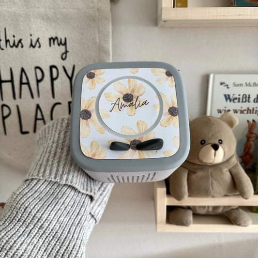 Toniebox 2 Schutzfolie personalisiert Blume gelb Hauniper