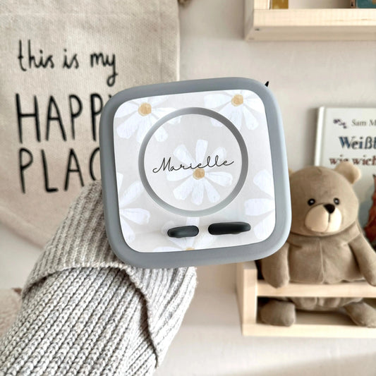 Toniebox 2 Schutzfolie personalisiert Blume beige Hauniper