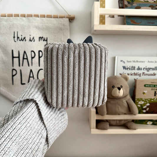 Toniebox 2 Schutzhülle Breitcord hellbraun Hauniper