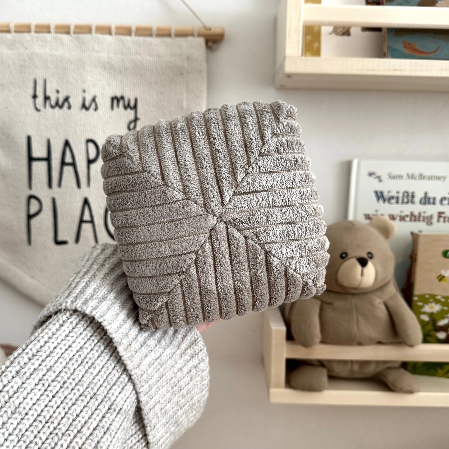 Toniebox 2 Schutzhülle Breitcord hellbraun Hauniper