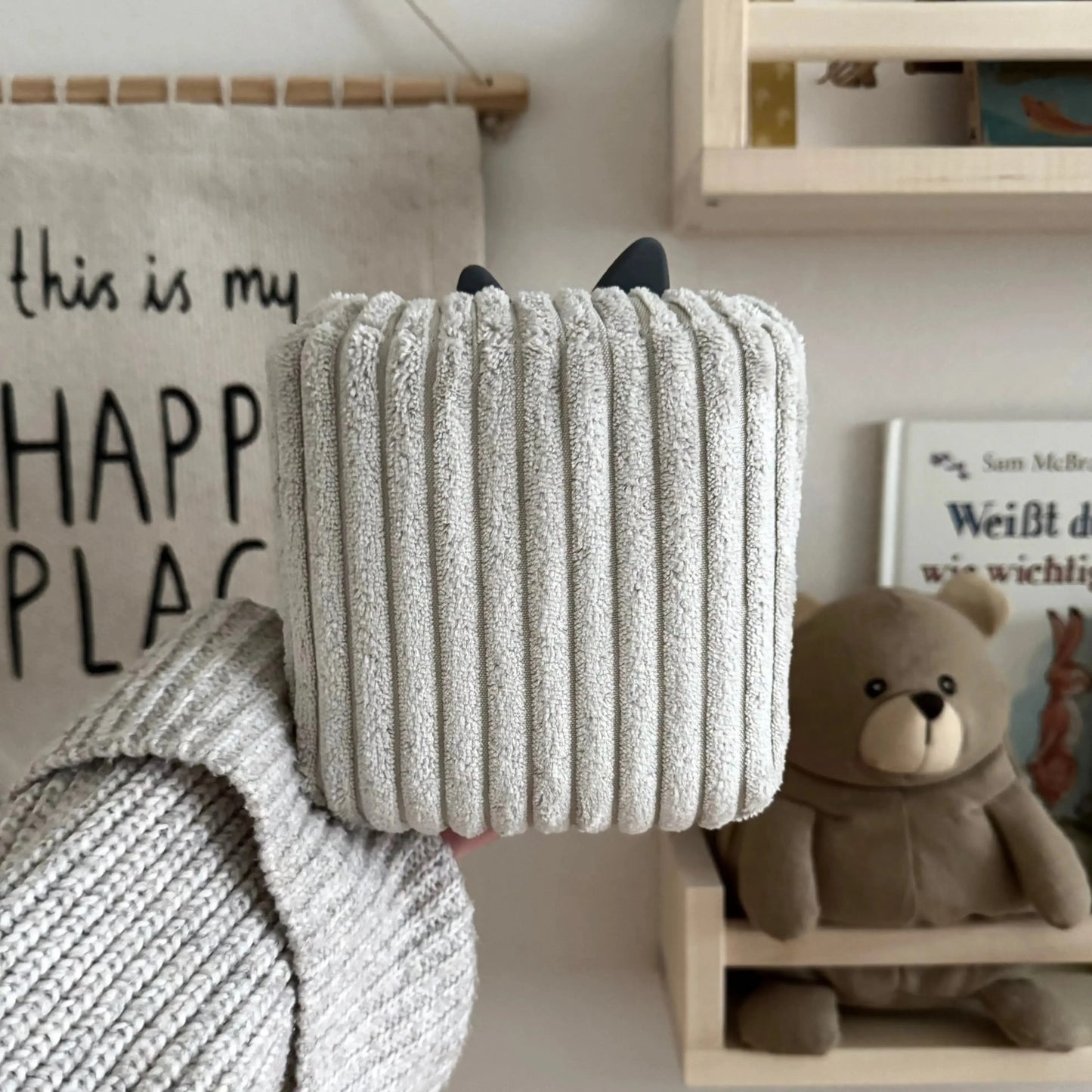 Toniebox 2 Schutzhülle Breitcord creme Hauniper