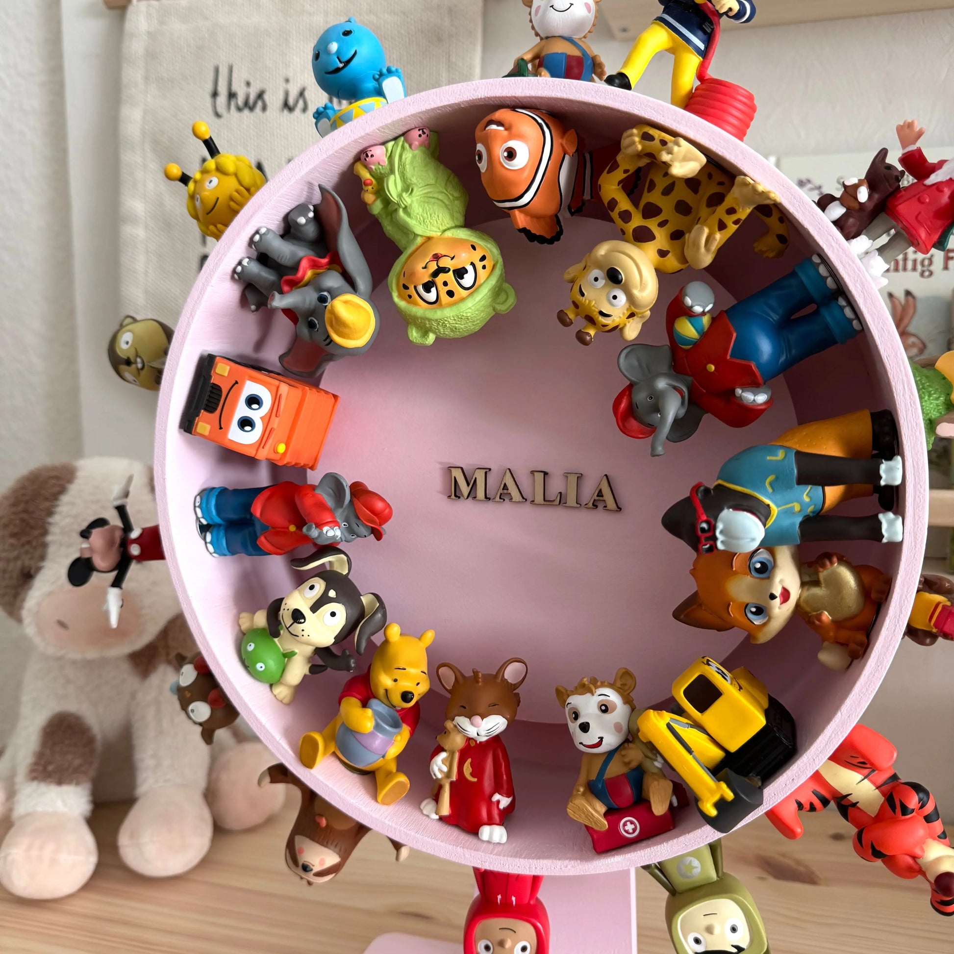 Personalisiertes Tonierad rosa Hauniper