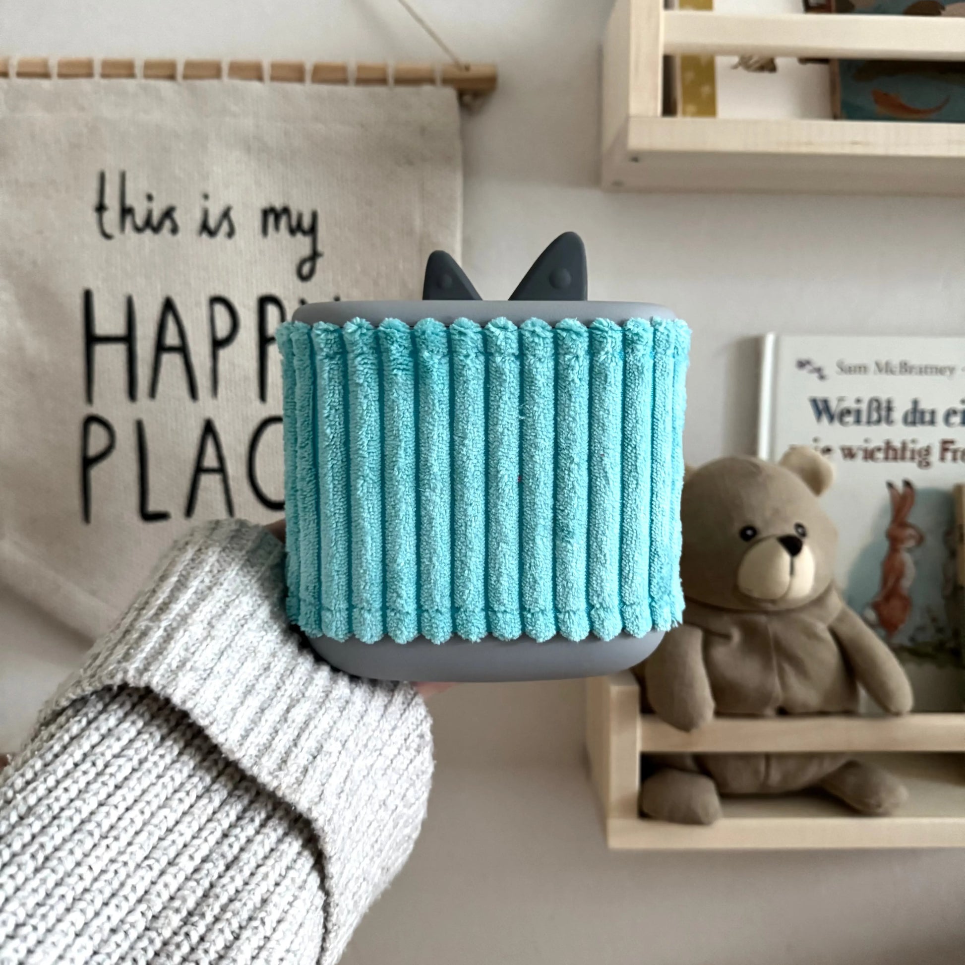 Toniebox 2 Schutzhülle Breitcord eisblau Hauniper