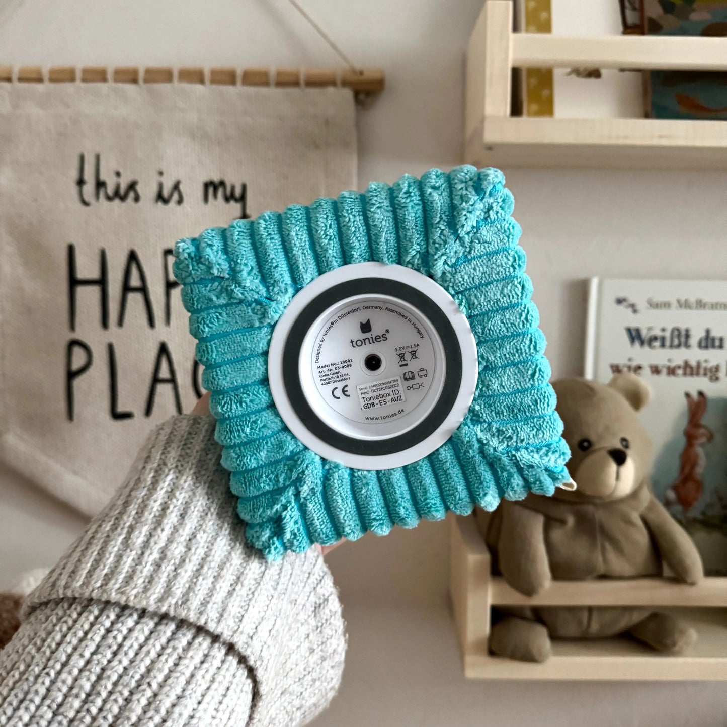 Toniebox Schutzhülle Breitcord eisblau Hauniper