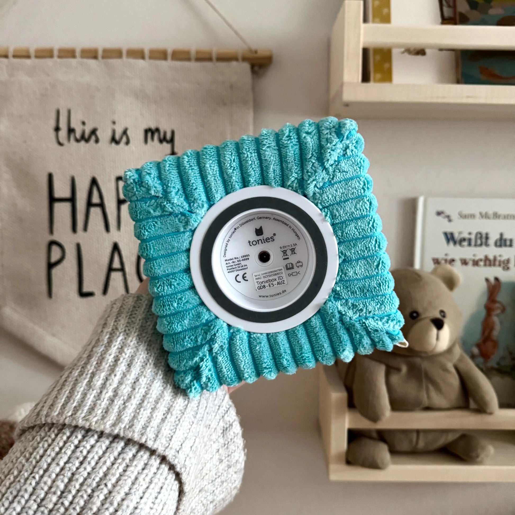 Toniebox Schutzhülle Breitcord eisblau Hauniper