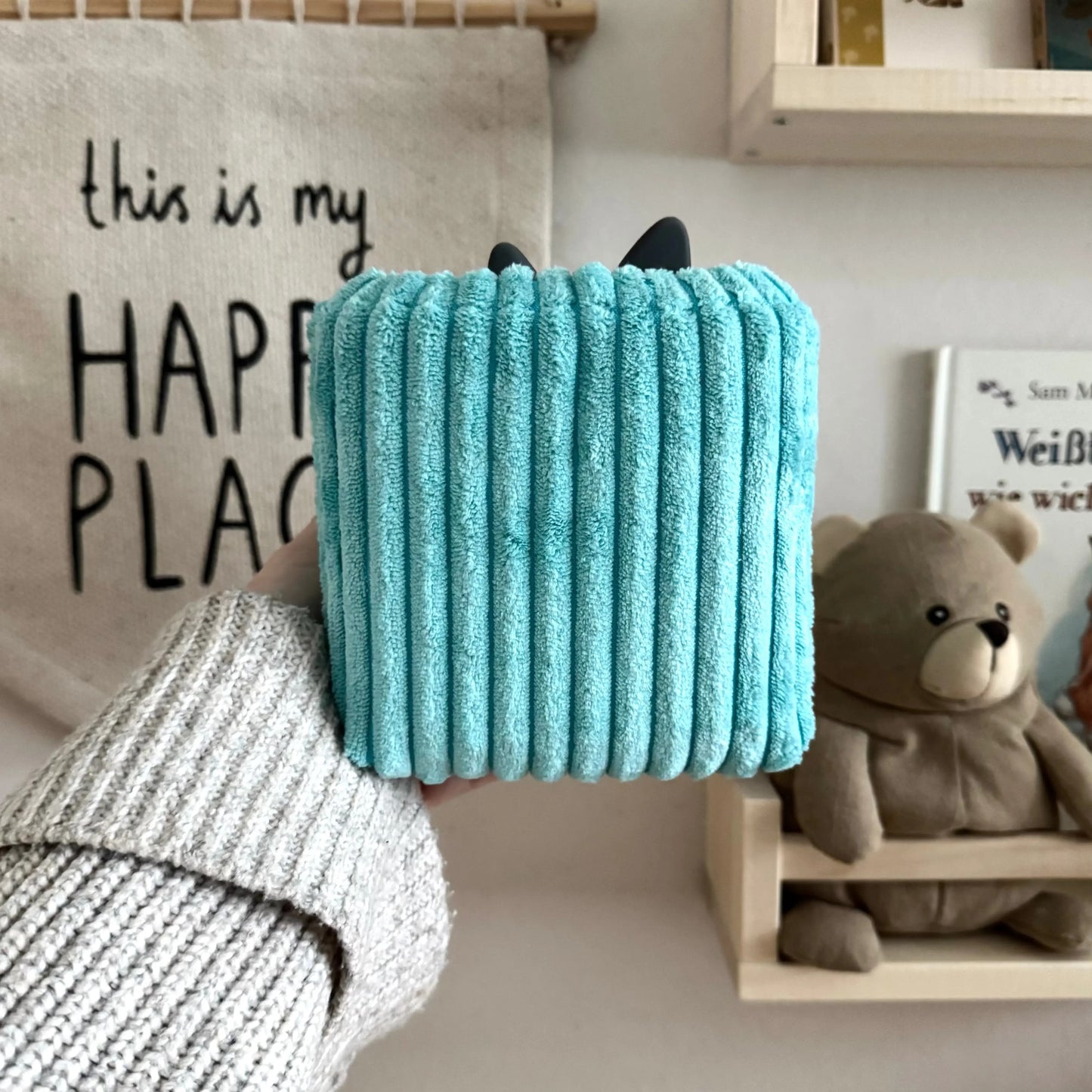 Toniebox 2 Schutzhülle Breitcord eisblau Hauniper