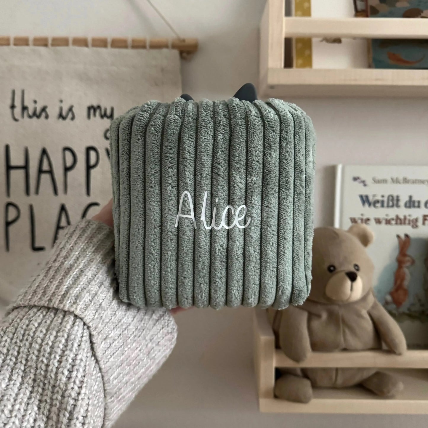 Toniebox 2 Schutzhülle Breitcord waldgrün Hauniper