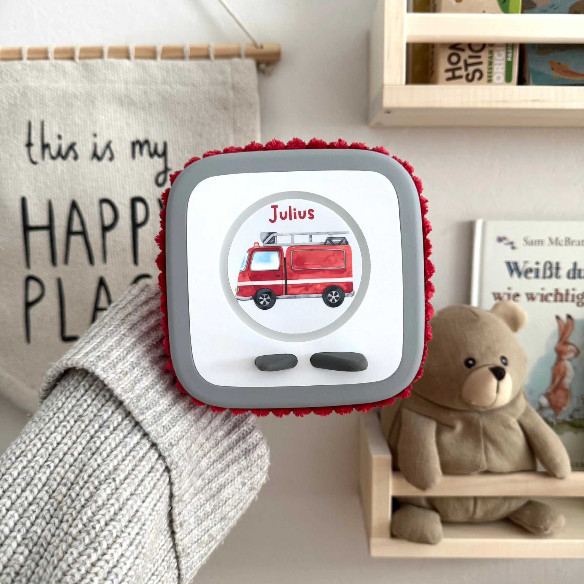 Toniebox 2 Schutzhülle Breitcord kirschrot Hauniper