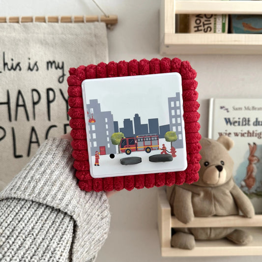 Toniebox Schutzhülle Breitcord kirschrot Hauniper