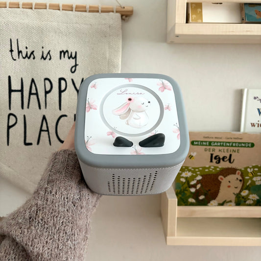 Toniebox 2 Schutzfolie personalisiert Hase blumen Hauniper