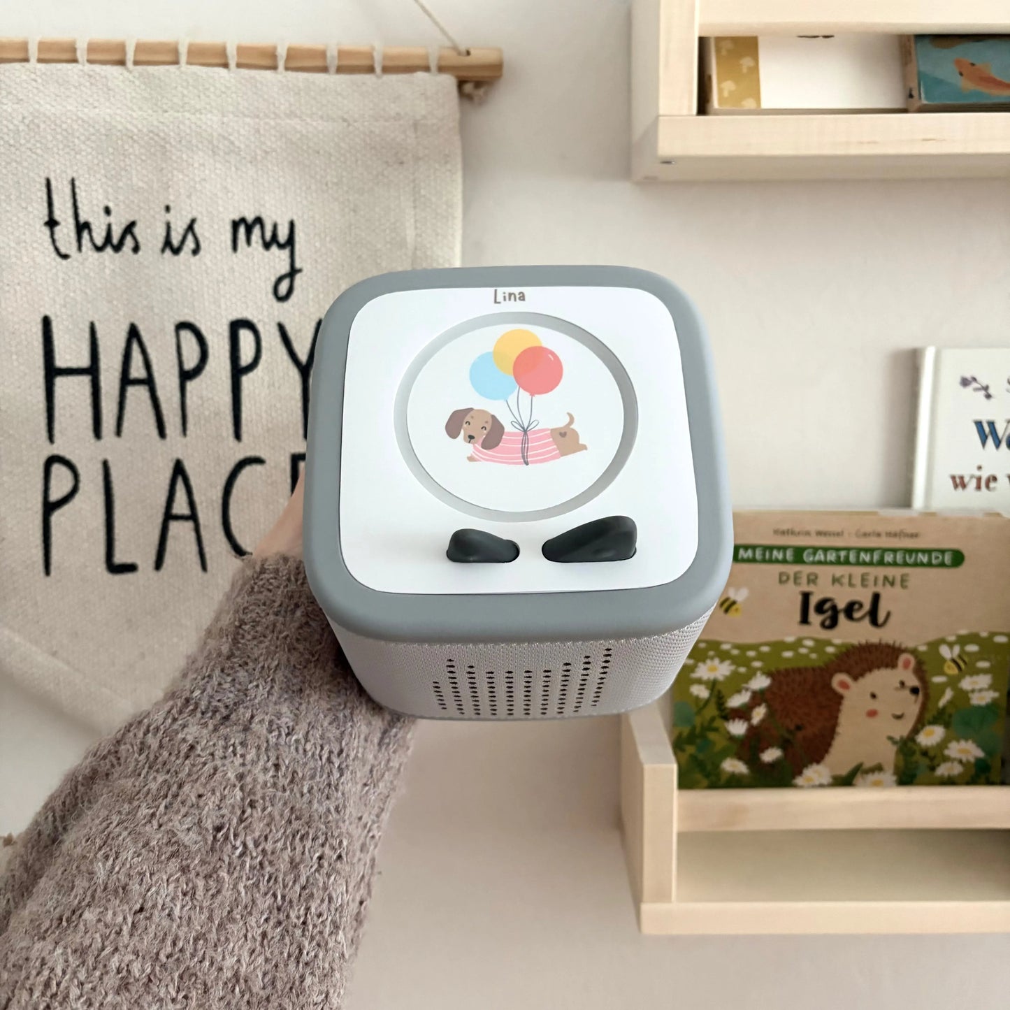 Toniebox 2 Schutzfolie personalisiert Dackel Hauniper