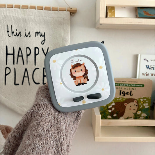 Toniebox 2 Schutzfolie personalisiert Pferd Blume Hauniper